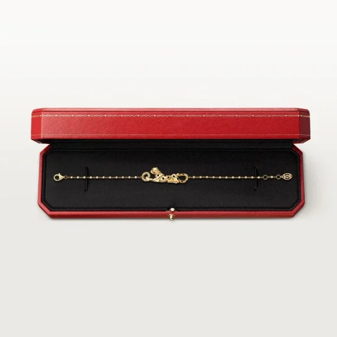 Panthere De Cartier-armband, aan ketting, diamanten