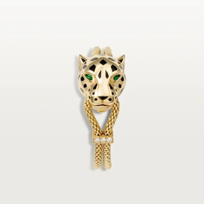 Panthere De Cartier-armband, aan ketting, diamanten