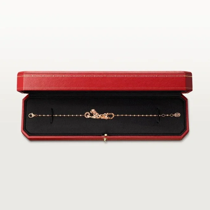 Panthere De Cartier-armband, aan ketting, diamanten