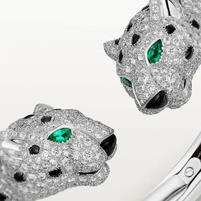 Panthere De Cartier-armband, bezet