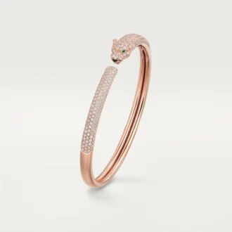Panthere De Cartier-armband, klein model, bezet