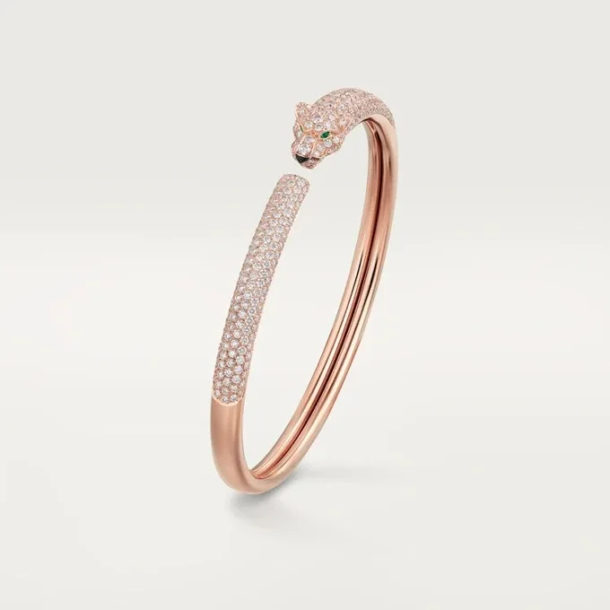 Panthere De Cartier-armband, klein model, bezet