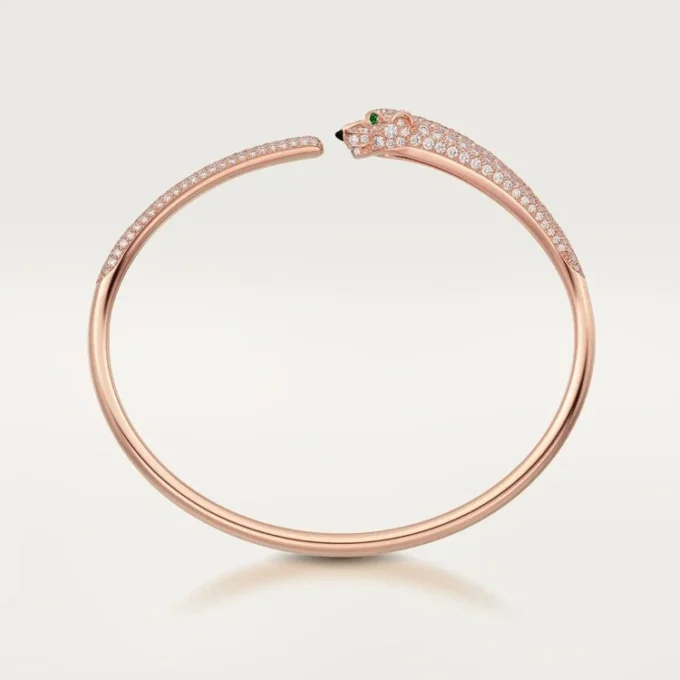 Panthere De Cartier-armband, klein model, bezet