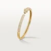 Panthere De Cartier-armband, klein model, half bezet