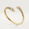Panthere De Cartier-armband, klein model, half bezet