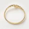 Panthere De Cartier-armband, klein model, half bezet