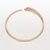 Panthere De Cartier-armband, klein model, half bezet
