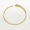 Panthere De Cartier-armband, klein model, half bezet