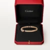 Panthere De Cartier-armband, klein model, half bezet