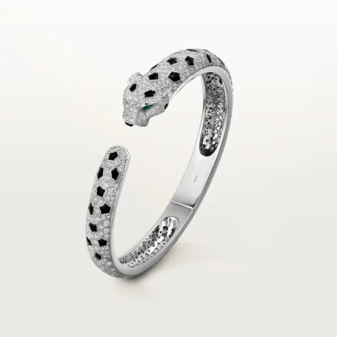 Panthere De Cartier-armband, middelgroot model, bezet