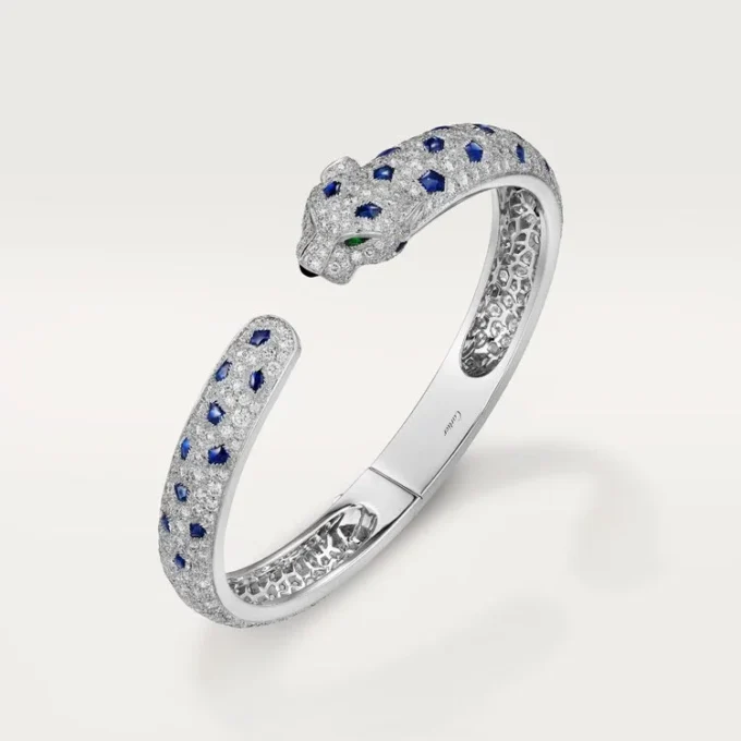 Panthere De Cartier-armband, middelgroot model, bezet