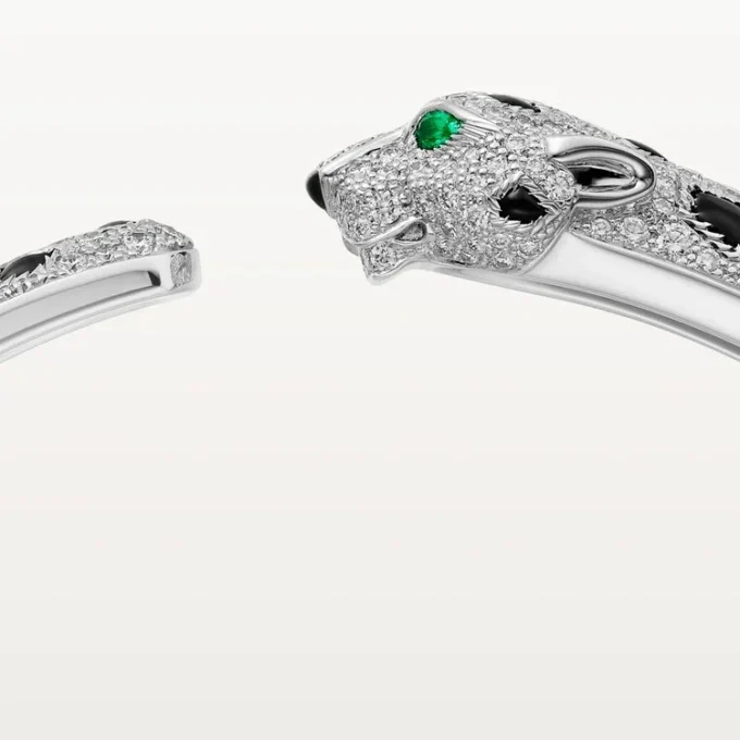 Panthere De Cartier-armband, middelgroot model, bezet