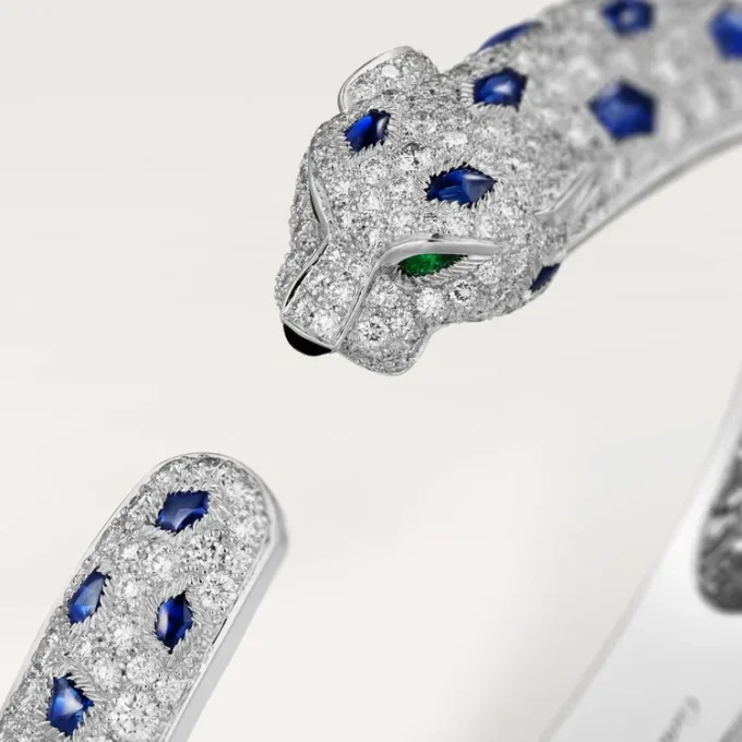 Panthere De Cartier-armband, middelgroot model, bezet