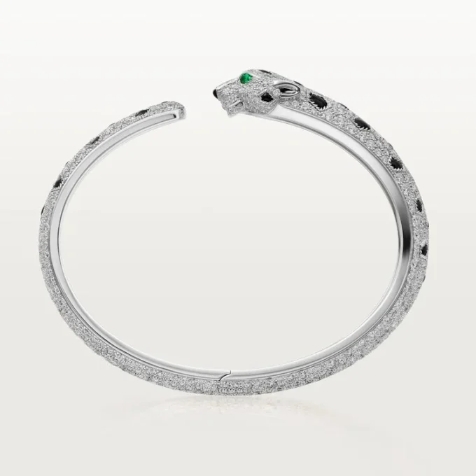 Panthere De Cartier-armband, middelgroot model, bezet