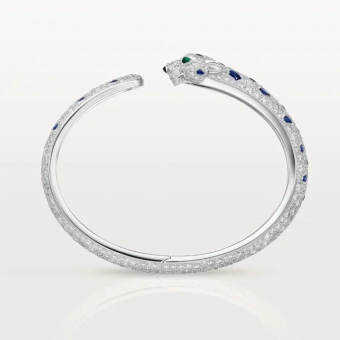 Panthere De Cartier-armband, middelgroot model, bezet