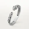 Panthere De Cartier-armband, middelgroot model, half bezet