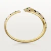 Panthere De Cartier-armband, middelgroot model, half bezet