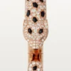 Panthere De Cartier-armband, middelgroot model, half bezet