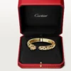Panthere De Cartier-armband, middelgroot model, half bezet