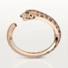 Panthere De Cartier-armband, obsidiaan, bezet