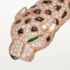 Panthere De Cartier-armband, obsidiaan, bezet