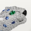 Panthere De Cartier-armband, saffier, bezet