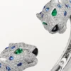 Panthere De Cartier-armband, saffier, bezet