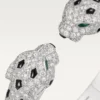 Panthere De Cartier-armband, scharnierend, bezet
