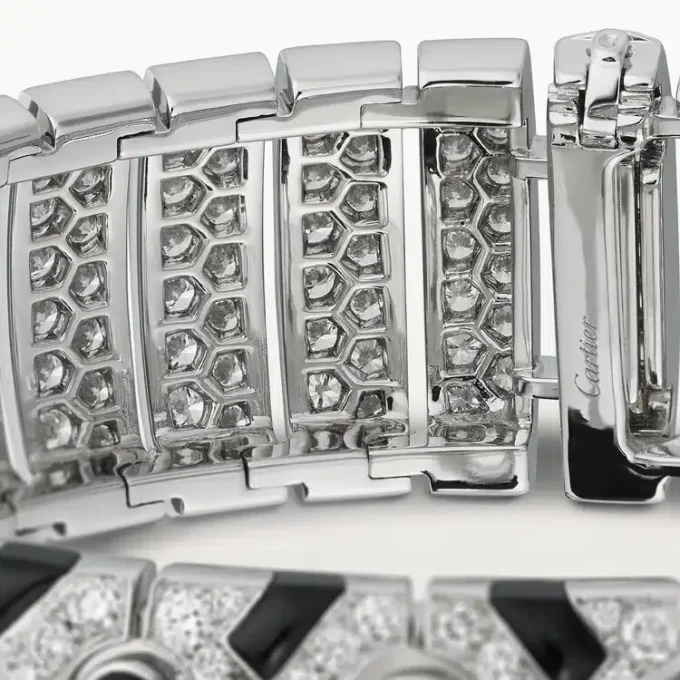 Panthere De Cartier-armband, smaragd, bezet