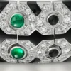Panthere De Cartier-armband, smaragd, bezet