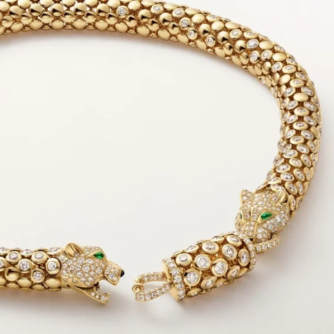 Panthere De Cartier-halsketting, bezet