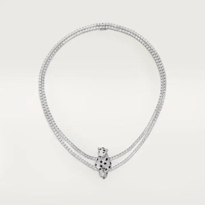 Panthere De Cartier-halsketting, multi-wear, bezet