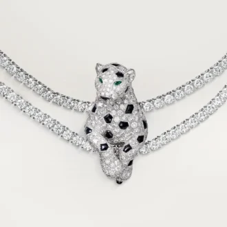 Panthere De Cartier-halsketting, multi-wear, bezet