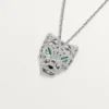 Panthere De Cartier-halsketting – Witgoud, smaragden, diamanten, onyx – Cartier