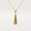 Panthere De Cartier-ketting – geelgoud, zwarte lak, tsavoriet-granaten, onyx, diamanten – Cartier