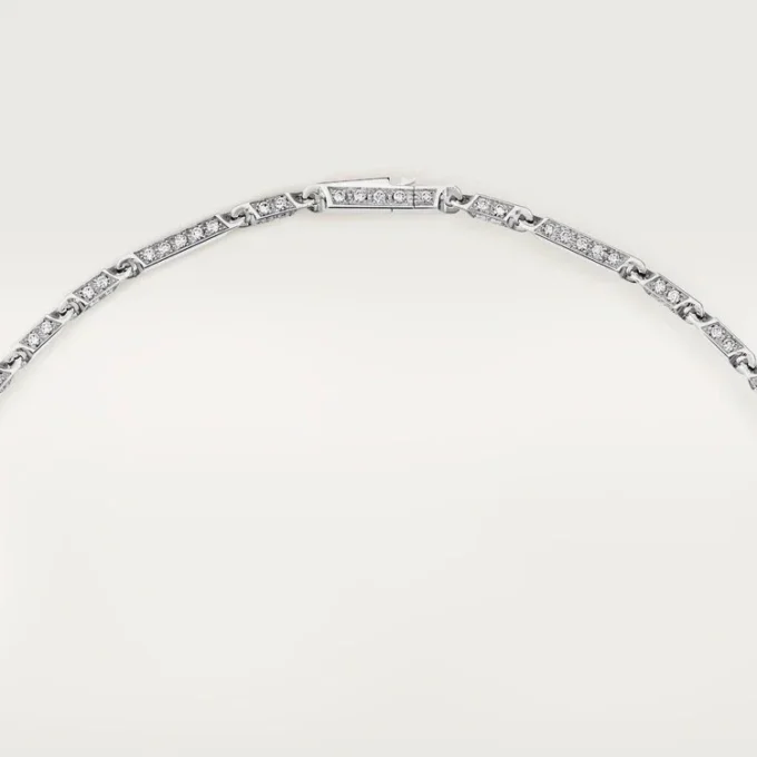 Panthere De Cartier lange ketting, robijn, multi-wear, groot model, bezet