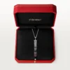 Panthere De Cartier lange ketting, robijn, multi-wear, groot model, bezet