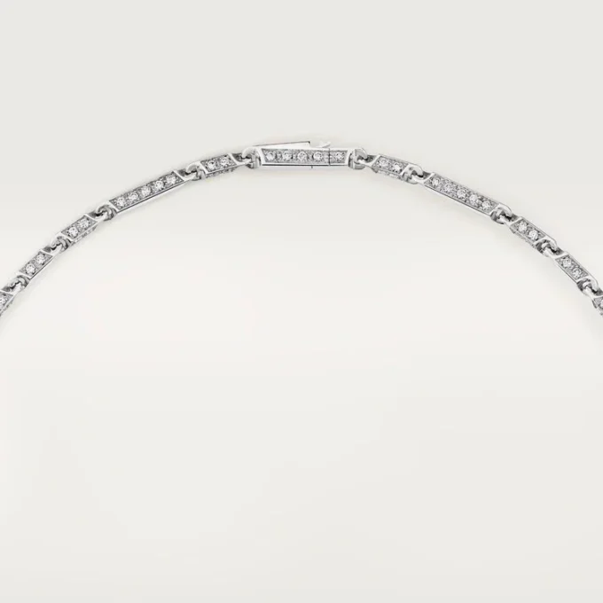 Panthere De Cartier lange ketting, smaragdgroen, multi-wear, groot model, bezet