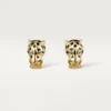 Panthere De Cartier-oorbellen – geelgoud, lak, diamanten, tsavoriet-granaten, onyx – Cartier