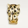 Panthere De Cartier-oorbellen – geelgoud, lak, diamanten, tsavoriet-granaten, onyx – Cartier