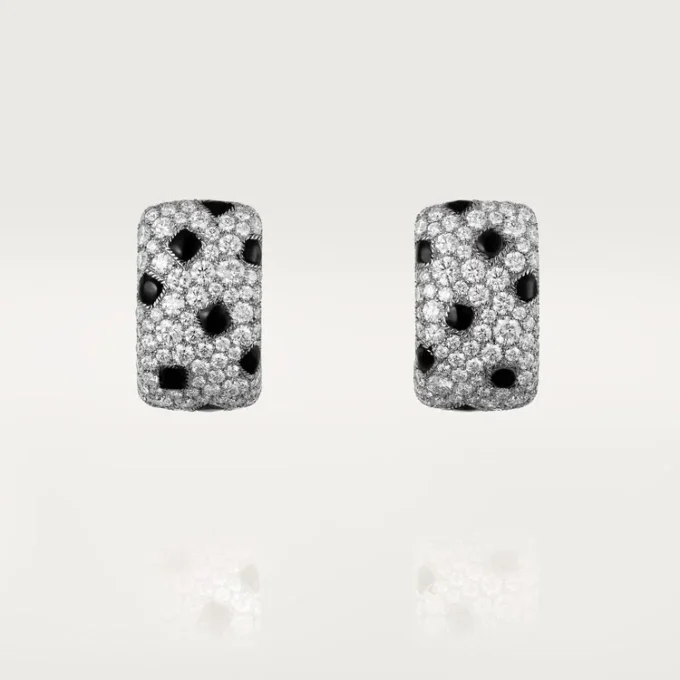 Panthere De Cartier Oorbellen – Witgoud, Onyx, Diamanten – Cartier