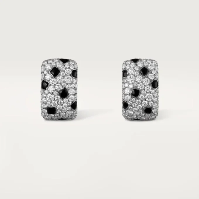 Panthere De Cartier Oorbellen – Witgoud, Onyx, Diamanten – Cartier