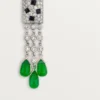Panthere De Cartier-oorbellen – Witgoud, smaragden, onyx, diamanten – Cartier