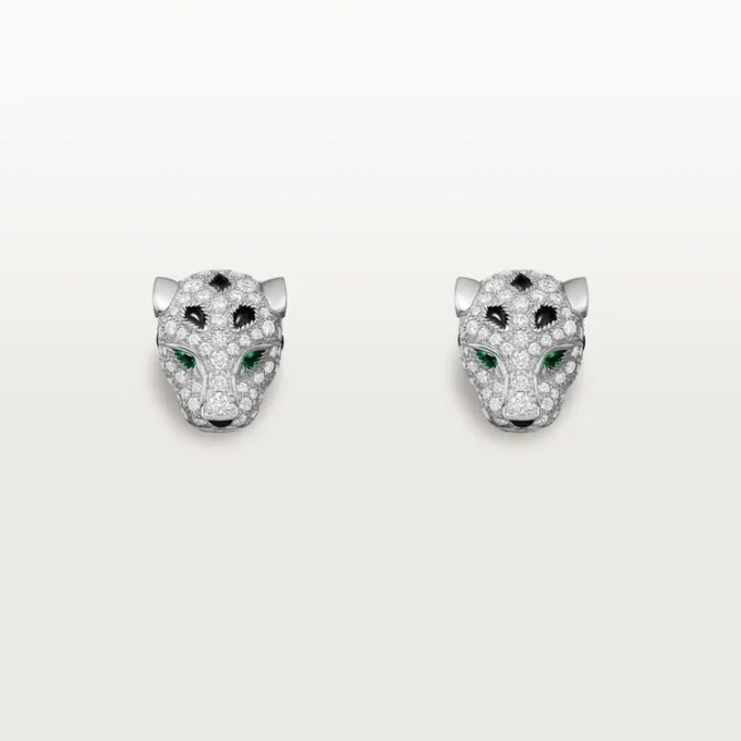 Panthere De Cartier oorknopjes, bezet