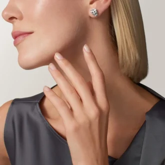Panthere De Cartier oorknopjes, bezet