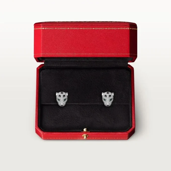 Panthere De Cartier oorknopjes, bezet