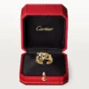 Panthere De Cartier-ring – geelgoud, lak, diamanten, tsavorietgranaat – Cartier