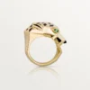Panthere De Cartier-ring – geelgoud, lak, tsavorietgranaat, onyx – Cartier