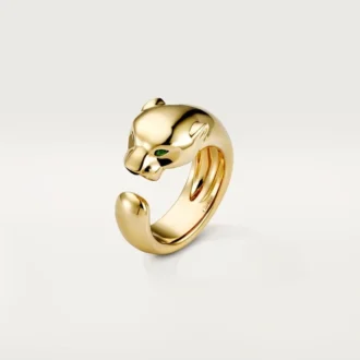 Panthere De Cartier-ring – geelgoud, onyx, tsavoriet-granaat – Cartier