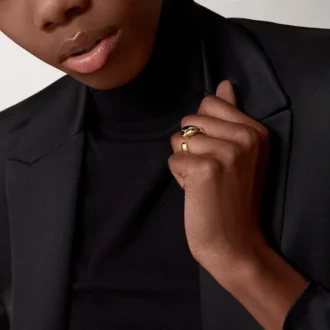 Panthere De Cartier-ring – geelgoud, onyx, tsavoriet-granaat – Cartier